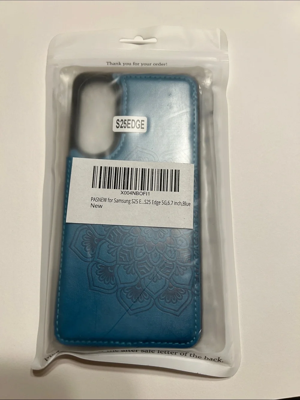 Blue Wallet Case for Samsung Galaxy S24/S25 Plus 6.7 inch card holder PU leather